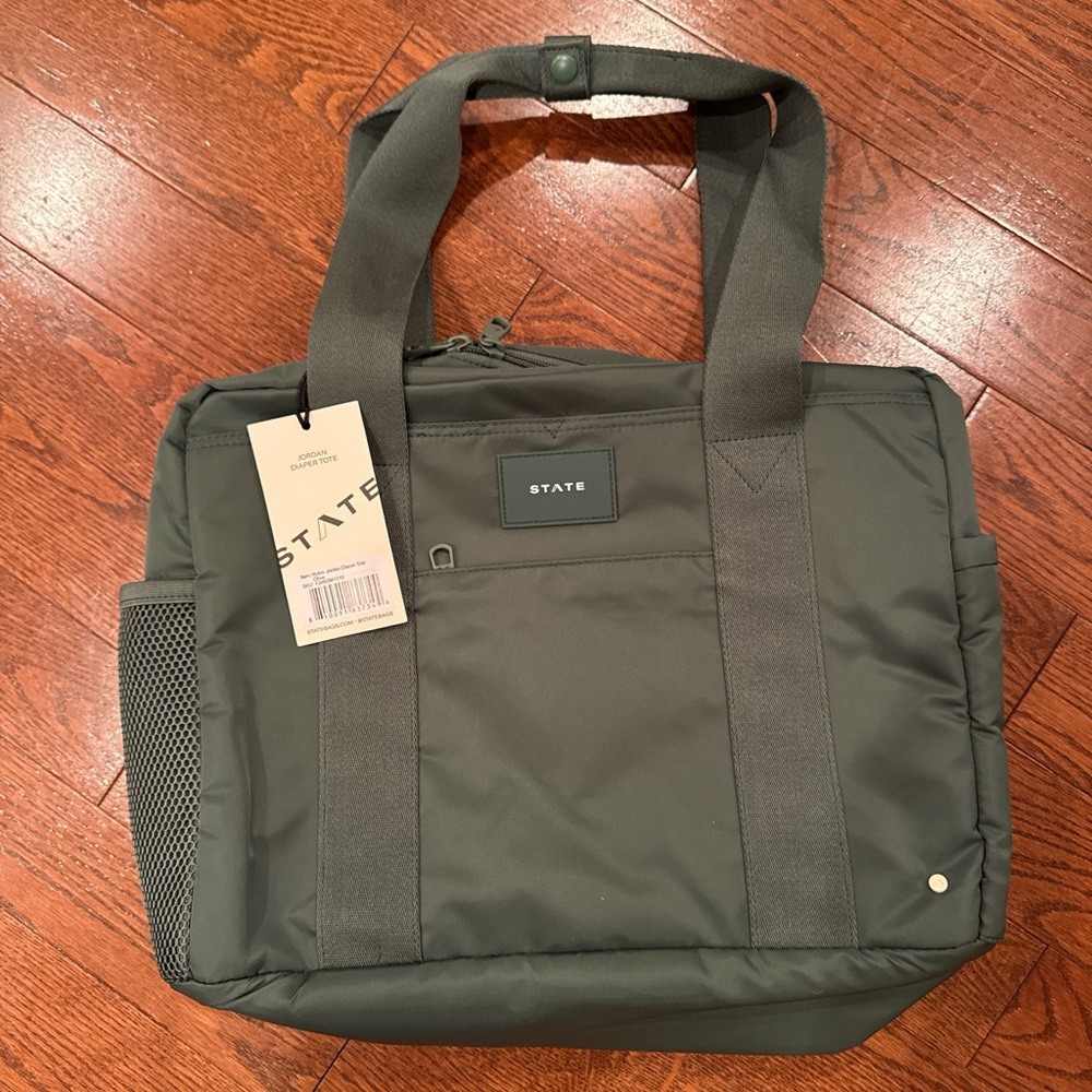 STATE Gray Diaper Bag